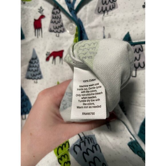 NWT The Company Store Women's Holiday Christmas Tree Winter Wood Night Dress XS - Picture 7 of 8